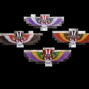 Grateful Dead Winged Uncle Sam Steal Your Face Hat Pins